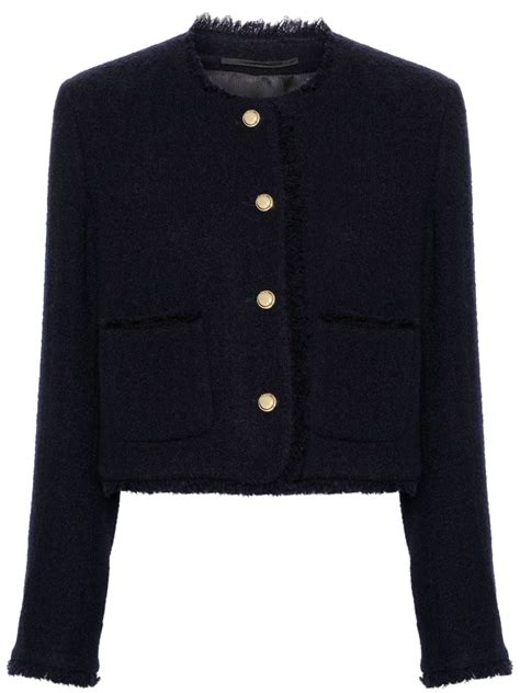 miu miu tweed leather coat|Coats And Jackets for women: Tweed & Wool & Cotton .